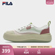 斐樂（FILA）官方女鞋水母鞋帆布鞋夏新款時(shí)尚復(fù)古休閑鞋 桃色粉/新薄荷綠-CS 38.5