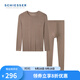 舒雅（Schiesser）男士厚款保暖套裝阿米諾AIR系列保暖內衣套裝E5/21854W 男士E521854W咖色7204 XL 【80-90公斤】