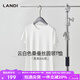 藍(lán)地短袖t恤女2025夏季新款簡約純色百搭打底衫圓領(lǐng)半袖上 白色 XL