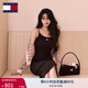 TOMMY JEANS【張元英同款】25新款秋冬女純棉條紋修身圓領(lǐng)針織開衫20976 白藏藍紅條紋0FG L