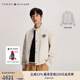 TOMMY HILFIGER【雙面穿】秋冬男女休閑美式學(xué)院棒球領(lǐng)飛行員夾克外套34451 米白色/印花AEF S （推薦：120-135斤）