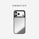 CASETIFY 基礎款透明防摔手機殼 適用iPhone17/16/15 Air/Pro/Max 蘋(píng)果手機殼 鏡面黑框Magsafe iPhone 17 Pro Max