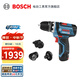 博世（BOSCH） GSR 12V-15 FC鋰電充電式起子機/電鉆四夾頭可換螺絲批手電鉆 官方標配（兩塊電池）