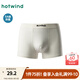 熱風(fēng)（Hotwind）秋季新款男士膠印織帶平角褲簡(jiǎn)約親膚百搭內褲四角內褲 04白色 1條 XL