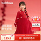 巴拉巴拉童裝女童連衣裙兒童裙子針織網(wǎng)紗2025春裝公主裙新年209125111001