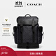 蔻馳（COACH）男士經(jīng)典標志HITCH雙肩包大容量旅行男包 炭黑色