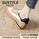SUSTYLE國際高端品牌女裝2025冬季新款軟底運動(dòng)百搭休閑鞋女內增高女鞋 卡其色 34 [標準碼]