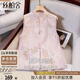 絲柏舍新中式馬夾女2025秋裝新款復(fù)古國(guó)風(fēng)通勤單排扣側(cè)開(kāi)叉馬甲