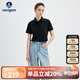 Navigare意大利小帆船女士純色翻領(lǐng)T恤短袖保羅polo衫2325525528 黑  XL 