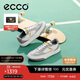 愛(ài)步（ECCO）秋冬牛皮厚底潮流板鞋男街頭539804 白色/鴿子灰/水泥灰 42