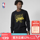 NBA湖人隊(duì)詹姆斯絲滑系列春秋男子 運(yùn)動(dòng)休閑 時(shí)尚舒適 圓領(lǐng)衛(wèi)衣外套 黑色 M