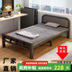 夢(mèng)憶笙折疊床單人床午休床午睡床醫(yī)院家用陪護(hù)硬板床行軍床出租屋鐵床 升級(jí)帶頭靠-1.2米寬 190長(zhǎng) 雙折