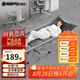 網(wǎng)易嚴(yán)選折疊床躺椅 辦公室午休床午睡床椅便攜式行軍床單人床陪護床 推薦 【十腳】深灰190*70cm(加棉)