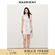 MAXRIENY【英式雅皮士-商場(chǎng)同款】復古蕾絲刺繡散鉆連衣裙 拼花 M