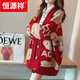 恒源祥大碼胖mm200斤毛衣外套女秋冬新款韓版寬松慵懶風(fēng)洋氣針織開(kāi)衫潮 紅色小熊【厚實(shí)版】 3XL 【170-200斤】
