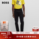 BOSS博斯男士常規版型舒適彈性牛仔褲 003-黑色 L （3332）
