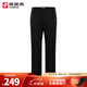 探路者（TOREAD）軟殼褲男女新款戶外運(yùn)動(dòng)防風(fēng)保暖彈力防潑水功能長(zhǎng)褲 黑色 男 有腰帶 L