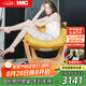 IMG Comfort挪威躺原裝進(jìn)口真皮實(shí)木懶人沙發(fā) 盧娜椅 含羞草黃