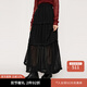 moussy&sly新款溫柔初戀感小白裙簡(jiǎn)約蕾絲半身裙038HAZ31-0291 黑色020 均碼 00020/F