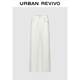 UR2025秋季新款女裝簡(jiǎn)約日常通勤串珠裝飾休閑長(cháng)褲UYL850183 本白 27