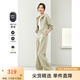 梵希蔓灰色時(shí)尚套裝女兩件套2025年春秋季新款連帽上衣+褲子 M5953 淺綠色 M