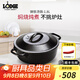 LODGE 【美國(guó)進(jìn)口】洛磯鑄鐵鍋燉鍋不易粘鍋 無(wú)涂層電磁爐湯鍋家用 L2SP3鑄鐵鍋燉鍋 21cm 1.8L
