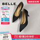 百麗（Belle）高跟鞋女細跟商場(chǎng)同款氣質(zhì)單鞋婚鞋A5T1DAQ4 黑色 37 (235mm)