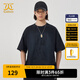 卡賓（CABBEEN）【純棉】商場(chǎng)同款短袖T恤男2024夏季新款像素風(fēng)印花寬松潮牌 煤黑色01 L /175/50