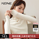 KBNE2024新款半高領(lǐng)簡(jiǎn)約黑白色長(zhǎng)袖內(nèi)搭T修身針織打底衫春秋女 白色 M