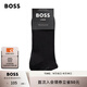 BOSS博斯【禮物】男士經(jīng)典款彈性面料短襪兩雙裝 001-黑色 M (39-42)