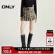 ONLY秋季復古時(shí)尚A字顯瘦格子短裙半身裙女|124316005 I44 綠格子 L (170) 72A
