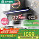 容聲油煙機家用變頻抽油煙機27立方大吸力7字吸油煙機頂側雙吸靜音一級能效國家補貼以舊換新Q37R1