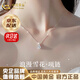 中國黃金（CHINA GOLD）雪花銀項(xiàng)鏈女士吊墜輕奢鎖骨鏈銀首飾品送女朋友老婆閨蜜生日禮物 今/次日達(dá)*雪花吊墜【贈(zèng)銀鏈】