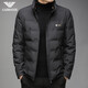 阿瑪尼（ARMANI EXCHANGE）阿瑪尼高端輕薄羽絨服男2025新款冬季加厚外套 A-7107黑色 XL 180建議138-165斤