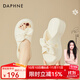 DAPHNE達芙妮厚底拖鞋女外穿夏涼鞋夏季新款厚底仙女風(fēng)沙灘一字涼拖 米白色 39 (245mm) 標準碼