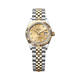 勞力士（ROLEX）女裝日志型 香檳盤 間金鑲鉆 自動機械  瑞表 28m 女表