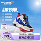 Skechers斯凱奇兒童絨絨靴（躍界系列）男童冬短靴旋鈕女童加絨鞋302528L 男童/白色/多彩色/WMLT 38