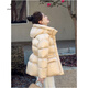 clotho Rennie品牌女裝羽絨服女冬季2025新款寬松加厚短款收腰白鴨絨小個(gè)子外套 香檳色 M