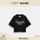 蔻馳（COACH）奧萊女士 T恤短袖 黑色 XS
