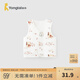 童泰（TONGTAI）嬰兒保暖馬甲秋冬季純棉寶寶夾棉衣服兒童休閑坎肩外出上衣 棕色 73 cm
