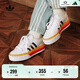 adidas NIZZA PLATFORM厚底增高運動(dòng)帆布鞋男女阿迪達斯三葉草   白色/黑色/日光黃   39