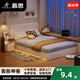DeRUCCI HOME慕思帶儲物空間箱式床齊邊薄床頭實(shí)木床小戶(hù)型無(wú)床頭側開(kāi)榻榻米床 選配丨智能語(yǔ)音/人體感應燈帶 1000mm*1900mm