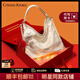 CRTNZO KROEZ輕奢包包女包2025年新款大容量女士單肩托特包生日七夕情人節(jié)禮物 米白色--紅色禮盒送女友老婆閨蜜