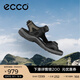 愛步（ECCO）涼鞋女 透氣魔術(shù)貼百搭耐磨沙灘鞋 越野069563 黑色/灰色06956350034 36