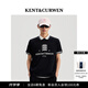 KENT&CURWEN肯迪文2025春夏新品三獅LOGO印花寬松多色短袖T恤 黑色 XL