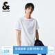 杰克·瓊斯（JACK&JONES）男裝短袖t恤男夏季新款潮流純棉休閑半袖T恤男士法斗犬狗重磅刺繡 本白色A06 M (175)