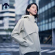 迪桑特（DESCENTE）DUALIS系列都市通勤女士防風(fēng)防水透濕梭織運動(dòng)外套 CR-奶油色 M (165/84A)