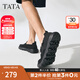 他她（TATA）一腳蹬布鞋男鞋透氣懶人軟底爸爸鞋2025夏季新款VMR01BM5 黑色 40