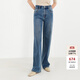 edition【好貨補單】高腰休閑牛仔褲直筒褲顯瘦復古牛仔長(cháng)褲女 牛仔藍色K02 S (26)