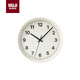 MUJI指針式時(shí)鐘 掛墻家用時(shí)尚現代客廳裝飾掛鐘 白色直徑26.5cm